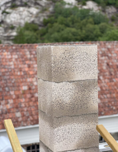 Isokern moodulkorstna ehitus ja ühendamine tunnelahjuga