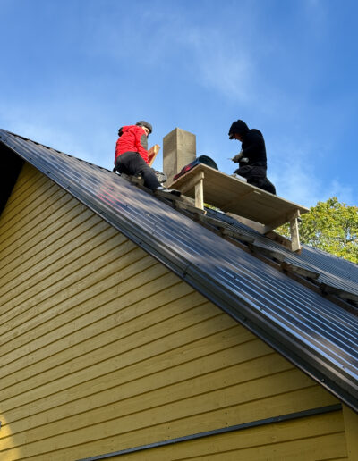 Korstna plekkide paigaldus