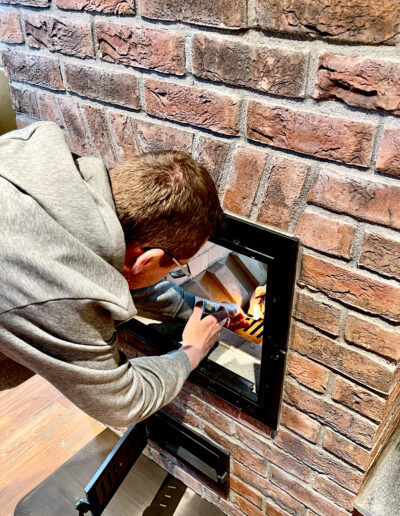 tunnelahju kütmine esiku poolt puude ladustamise alaga