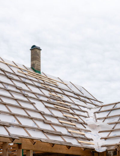 Valmis korsten pärast korstna ehitust Harjumaal