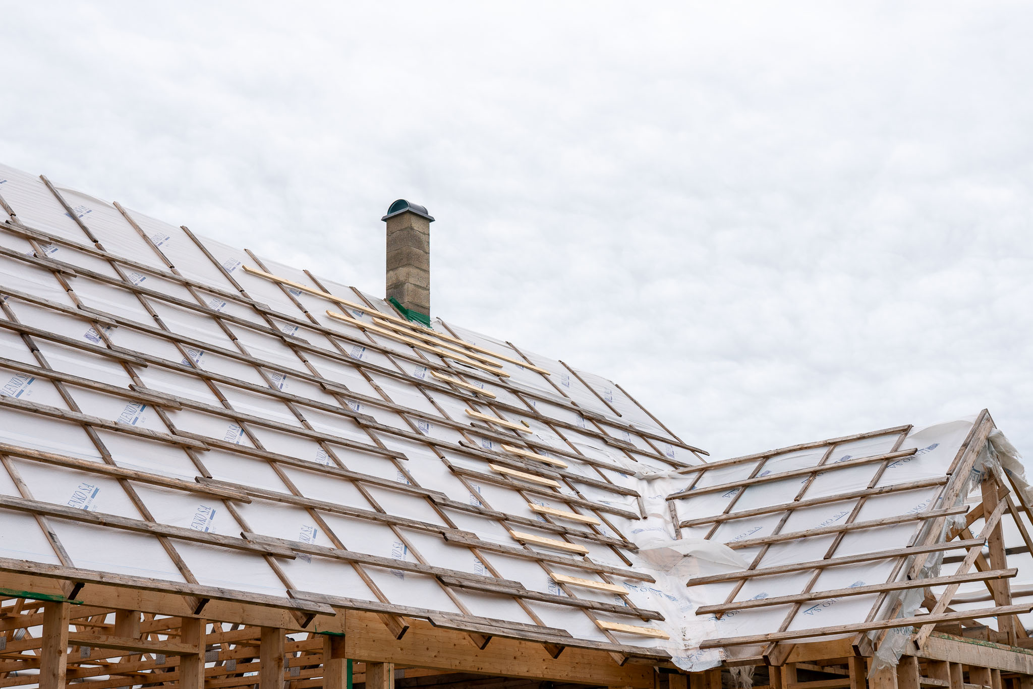 Valmis korsten pärast korstna ehitust Harjumaal