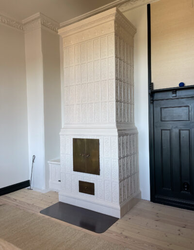 Kahhelahju ehitus 4 korrusel, 3 tonnine energiasäästlik kahhelahi lesoga