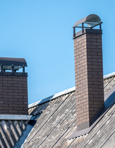 Uued telliskorstnad pärast korstna renoveerimist Läänemaal